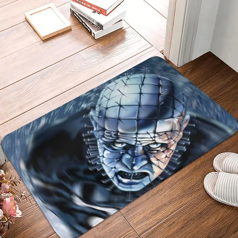 Personalized Pinhead Hellraiser Doormat Mat Anti-Slip Halloween Horror Movie Kitchen Bath Toilet Rug Carpet 40*60cm