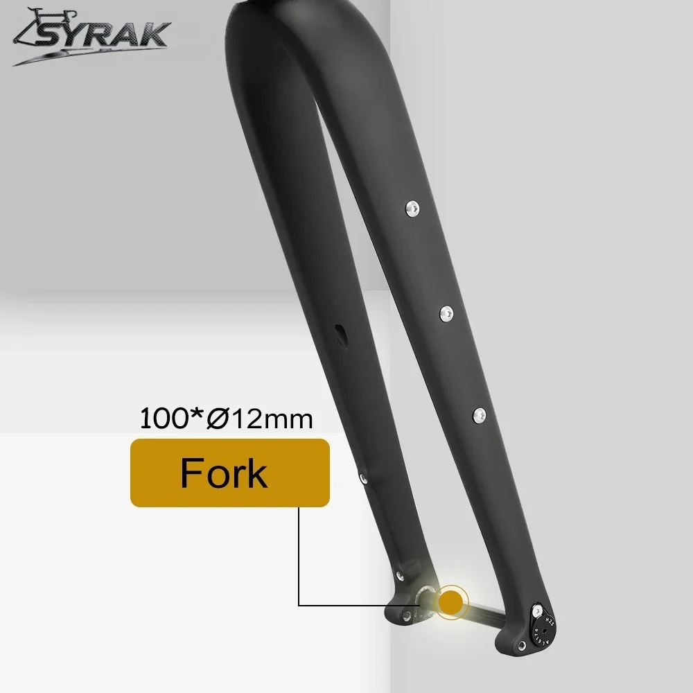 SYRAK 700C مكبح قرصي BB386 الكربون الحصى إطار دراجة هوائية 49 52 54 56 58 سنتيمتر من خلال المحور 142x12 مللي متر Cyclocross الطريق دراجة إطارات #6