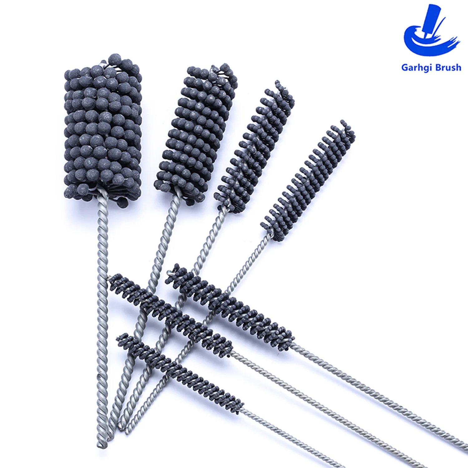 320Grit Cylinder Hone Ball Brush Tool Silicon Carbide Metal Engine Valve Guides Deburring Carbon Removal Crosshatching Polishing