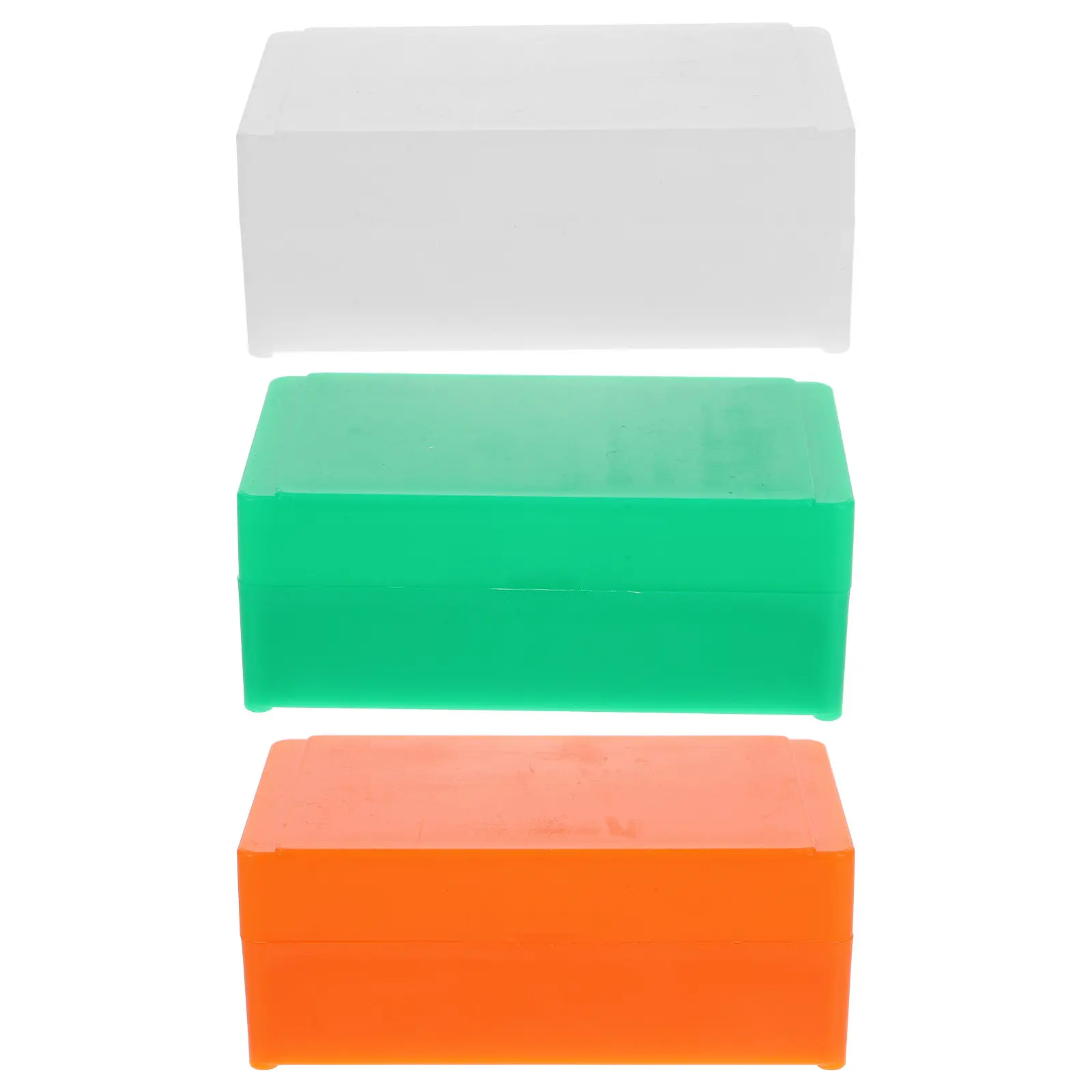 3Pcs Microscope Slide Storage Box Multipurpose Plastic Specimen Box for Slides Small Items Lab Classroom Home Office