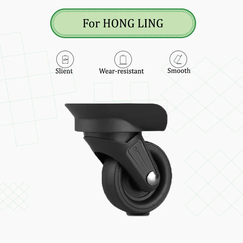 For Hong Ling A-819 Universal Luggage Wheel Replacement Kit - Silent Swivel Rollers Easy to Install Durable Travel Accessory