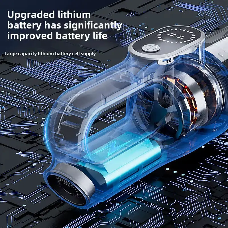 Portable Vacuum Cleaner Wireless Multifunctional Brushless Vacuum Cleaner for Home and Car Mini High Power Car Dust Blower