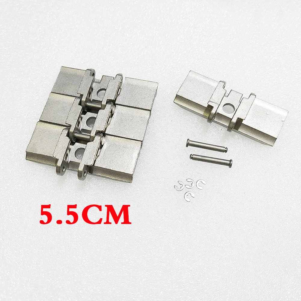 5.5CM Stainless Steel Track RC Model Excavator Track Suitable for 1/14 Engineering Machinery Model Toy Track Accessories