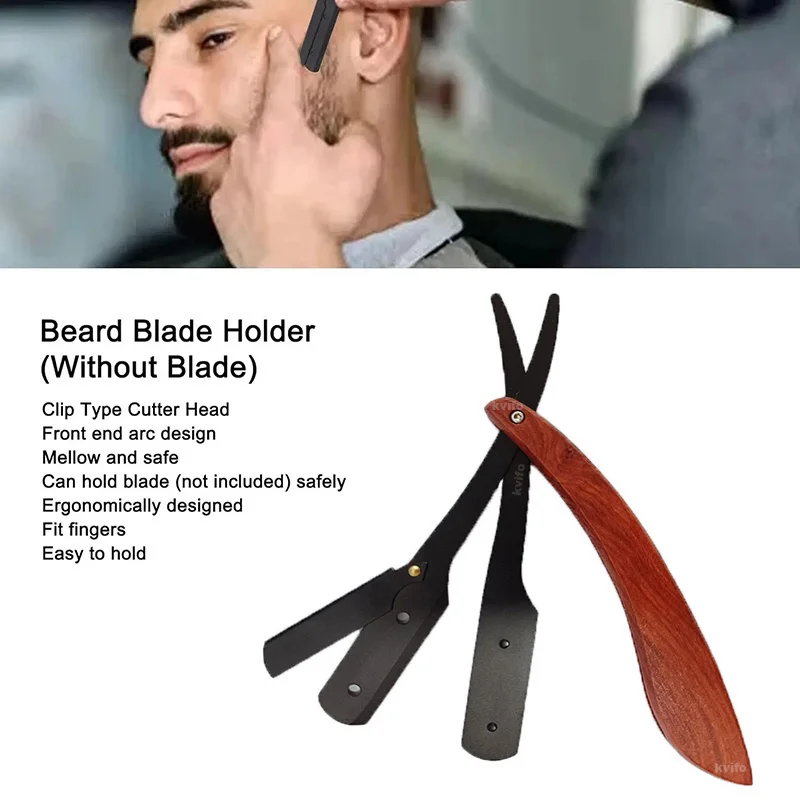 Männer Professionelle Barber Razor Manuelle Rasierer Gerade Kante Holz/metall Griff Rasierer Klapp Rasieren Rasur Mit Klinge