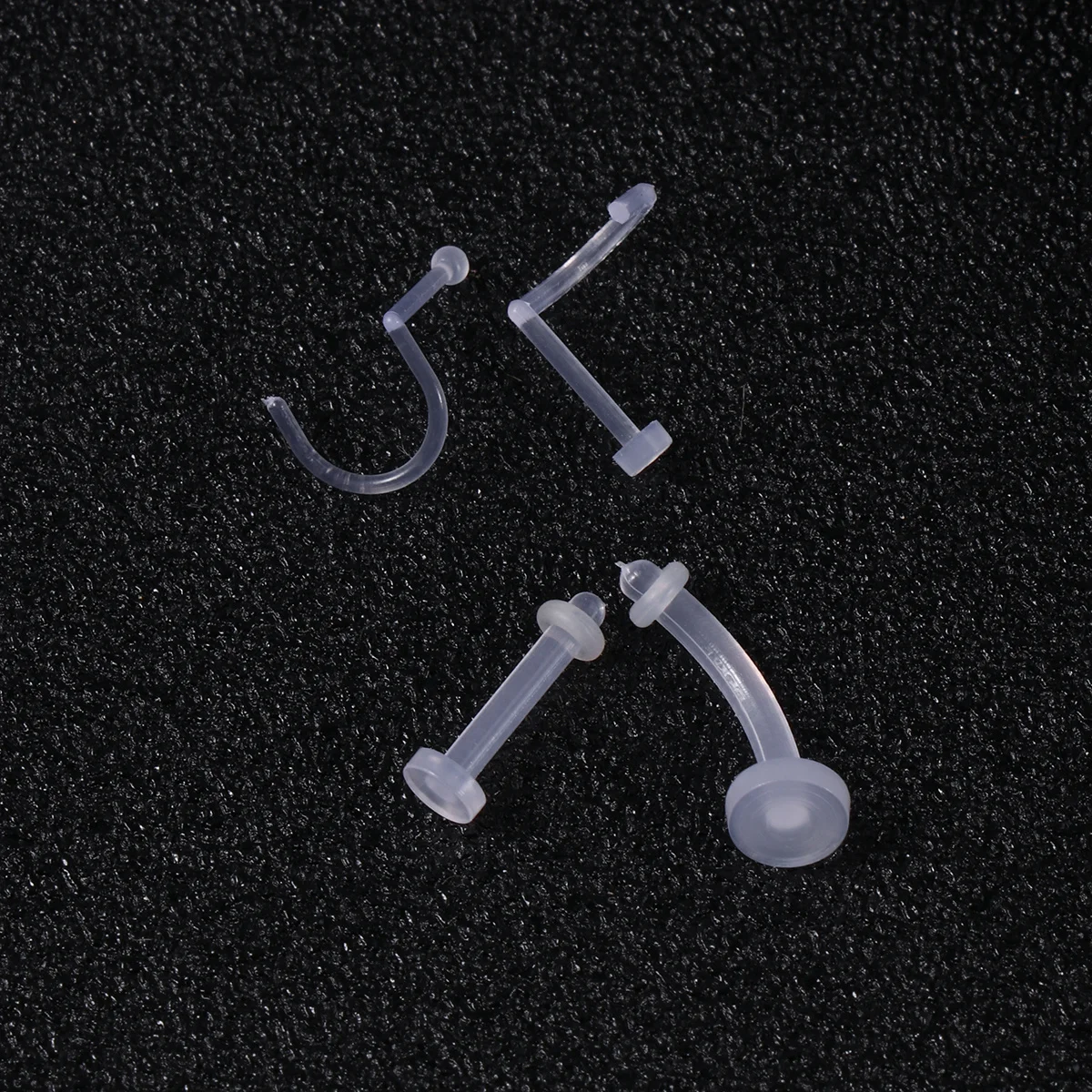 

40pcs Acrylic Body Jewelry Set Flexible Invisible Nose Lip Eyebrow Piercings Fashion Accessory For Piercing Art Lovers Body