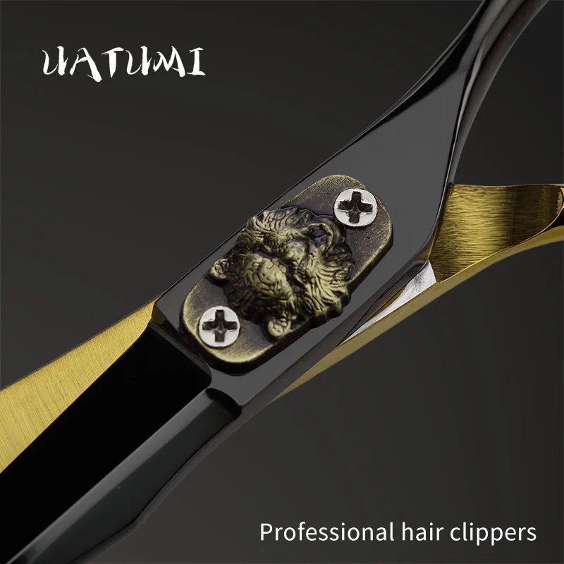 UATUMI 6-Inch Professional Hair Scissors 440C Steel Hairdressing Tools for Stylists Haircut Grooming Kit