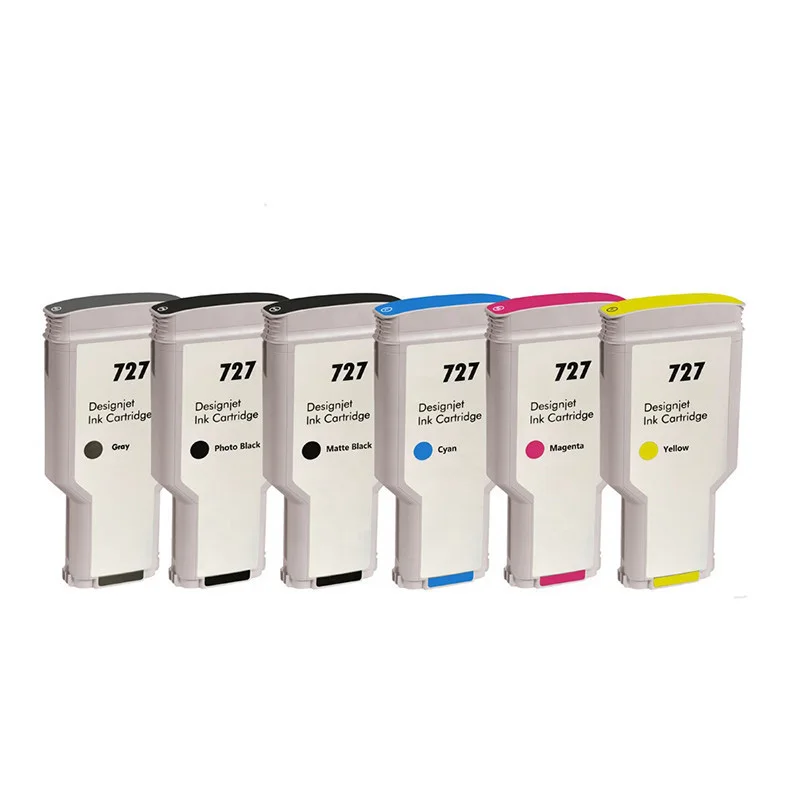 

Compatible For HP 727 HP727BK Compatible Ink Cartridge With Full Ink For HP DesignJet T920 T930 T1500 T1530 T2500 T2530