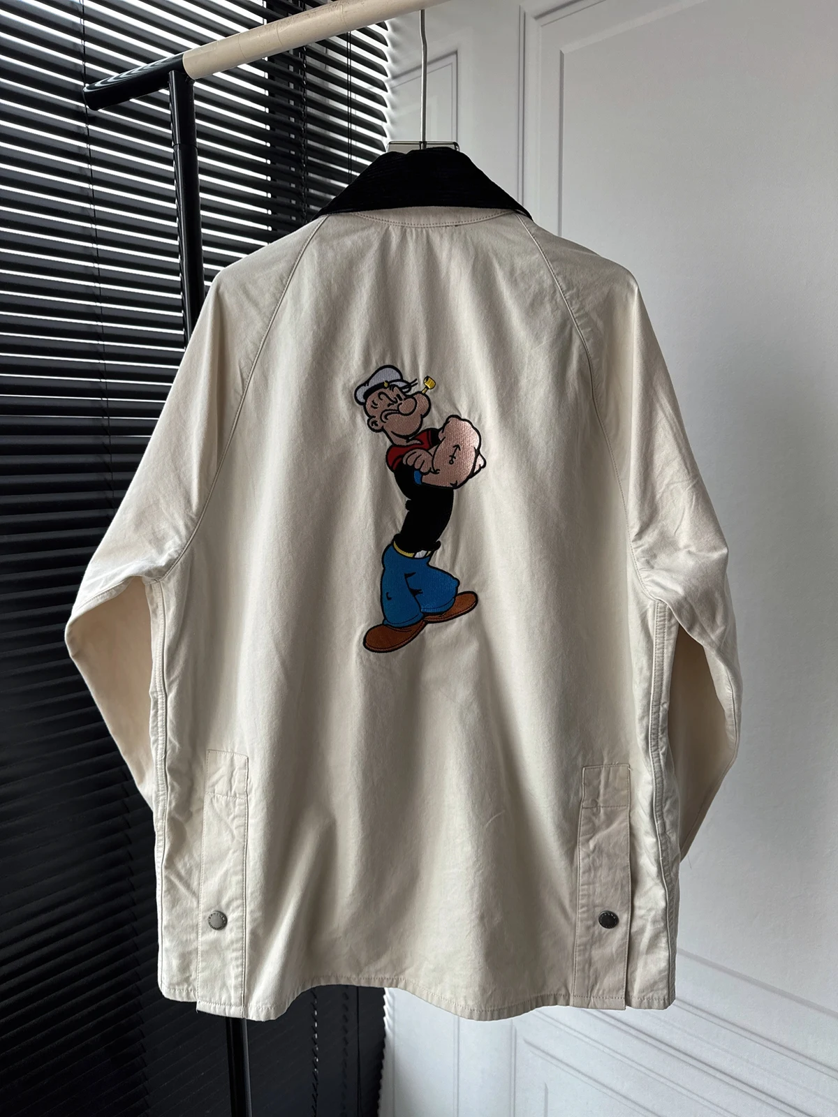 

Marmusen Double Surprise Barb Strongman Embroidery Pure Cotton No Wax Workwear Jaet Loose Fit Korean Sle Spring Coat