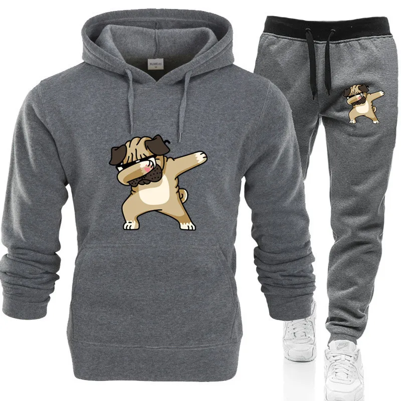 Men\'s Hoodie Set Autumn Winter New Classical Luxury Pants High Quality Casual Two Pieces Set