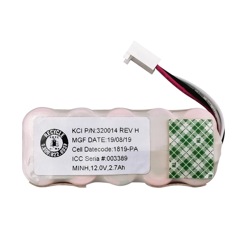 HR-210A for Aden ECG Battery HYHB-1172 ECG-1A ECG-2201G 2303G 12V 2.7Ah Ni-MH Rechargeable Battery