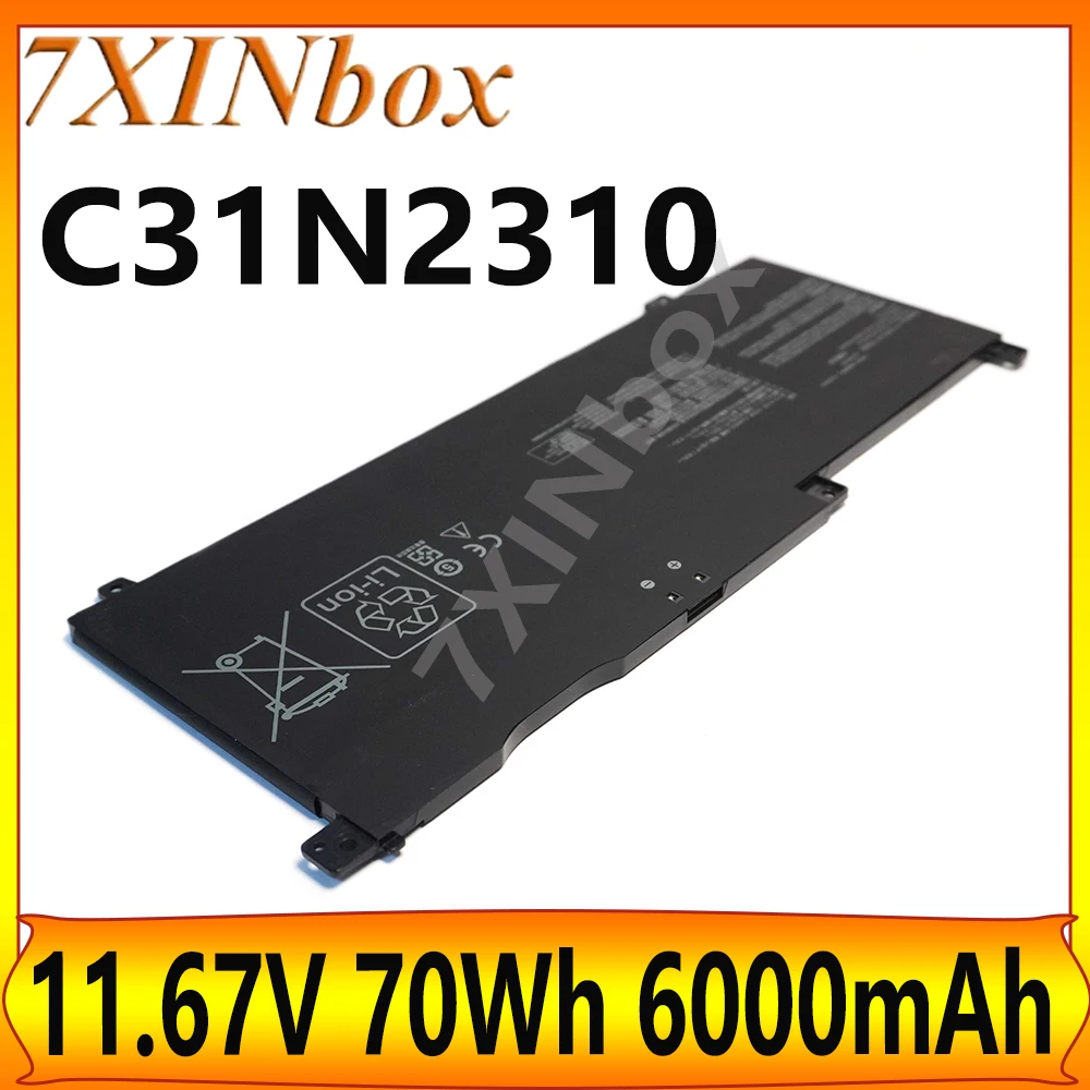 7XINbox C31N2310 11.67V 70Wh 6000mAh OEM Laptop Battery For Asus Vivobok S 15 S5507 S5507Q S5507QA PROART PZ13 HT5306 HT5306Q