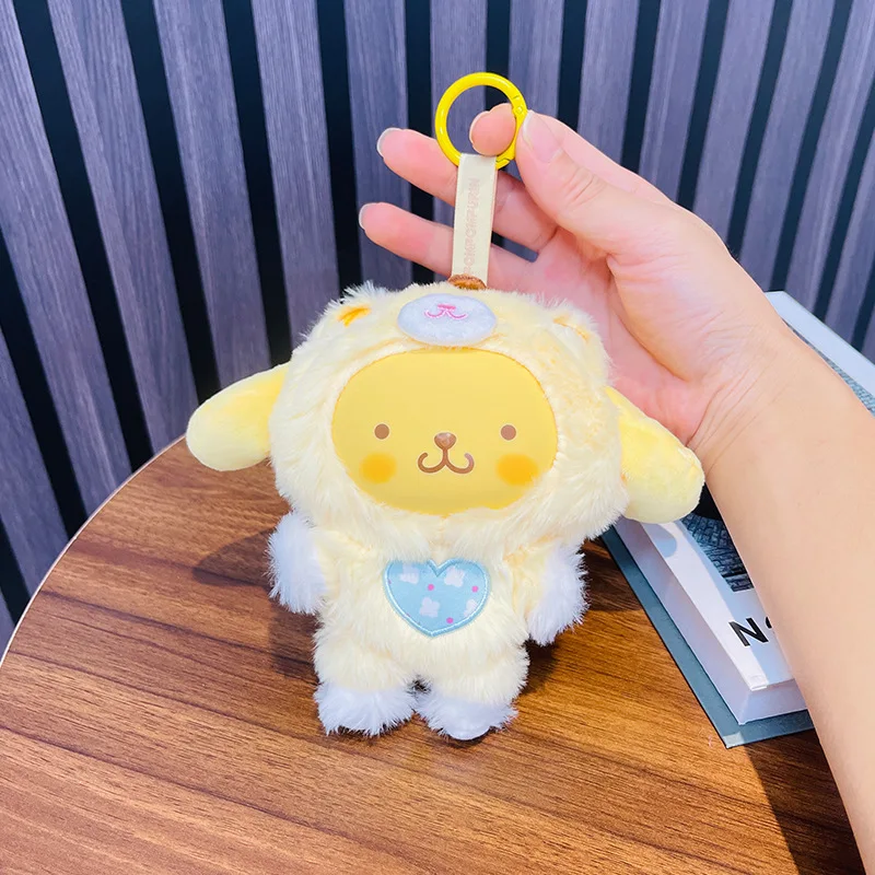 Kawaii Sanrio Kuromi ma mélodie dessin animé en peluche sac à dos pendentif Hello Kitty porte-clés poupée décoration fille anniversaire cadeau créatif