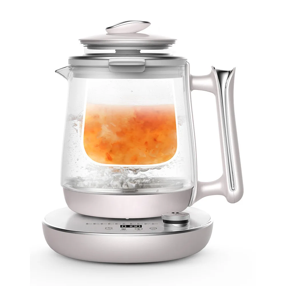 غلاية كهربائية للمكتب، غلاية ماء زجاجية منزلية، غلاية كهربائية متعددة الوظائف، إبريق شاي بالأعشاب المزهرة، غلاية صانع الشاي