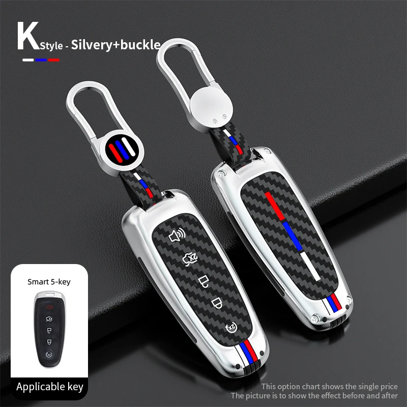 

Car Key Case For Ford Explorer Edge Flex C-max Taurus 2011 2012 2013 2014 2015 Key Fob Cover Holder Shell Bag Accessory Styling