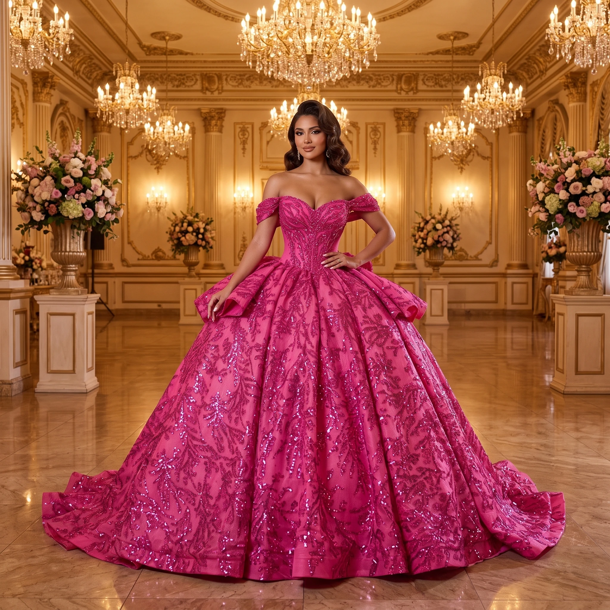 Mexican Factory Wholesale Pink 2026 Quinceanera Dress Lace Up Sweet 15 16 Ball Gown Bow Scoop Beaded Corset Vestidos De 15 Años