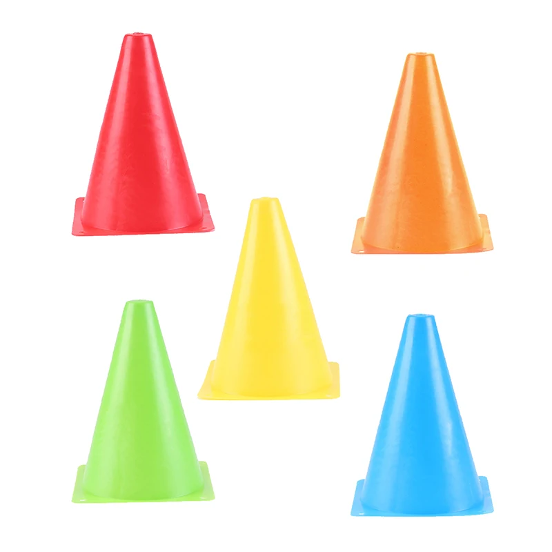 18CM Sign Bucket 6Inch Barrier Football Road Flat Training Cone Roller Pile Springback Marking Cup Symbol Sports Accessories