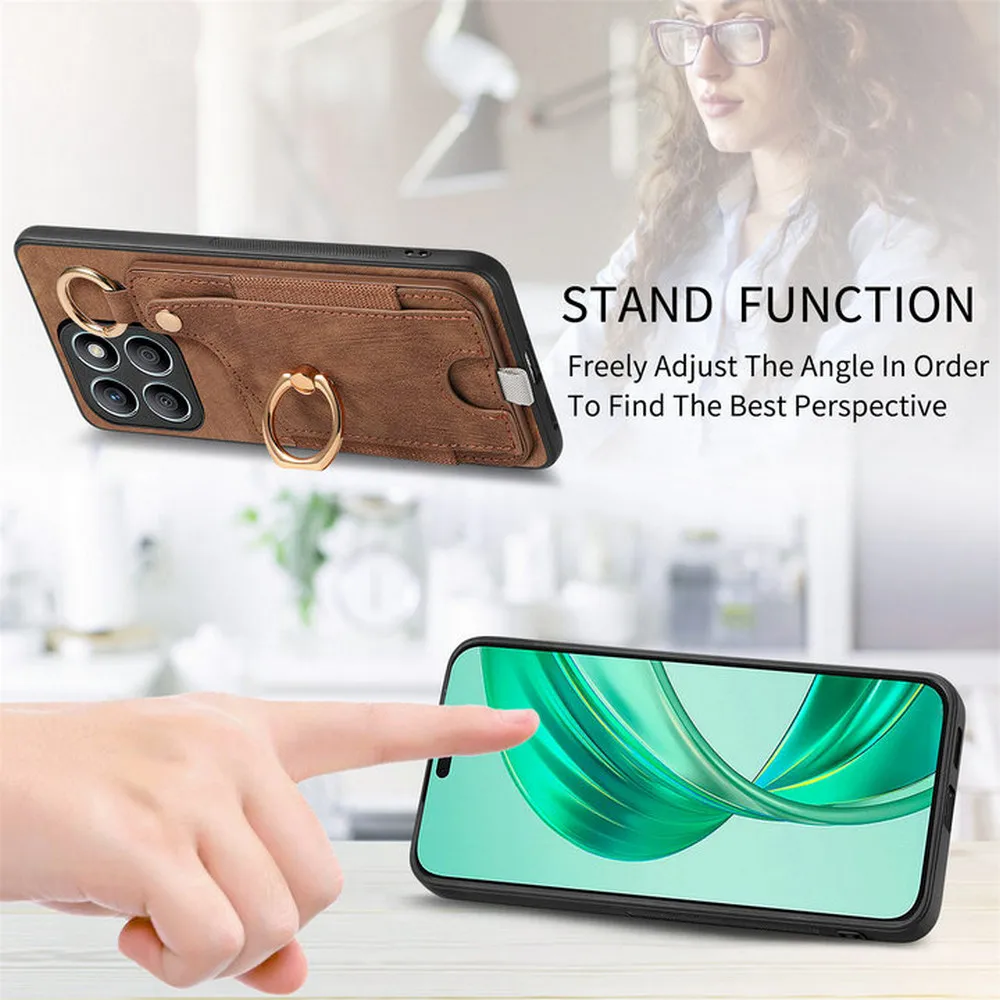 Skórzane etui na telefon Motorola Moto G86 Power G37 G47 G67 G77 G56 G66J G05, Moto Edge 70 60 Pro 50 Fusion S50 Neo. — zdjęcie produktu 4