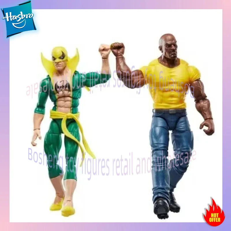 

Original Hasbro Marvel Legends Series 85th Anniversary Iron Fist and Luke Cage Anime Figure Model Toys Collection