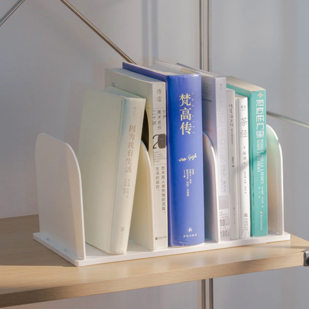 Insert type book stand book partition board rack book stopper holder bookshelf desktop stationeres organizer Magazines Stand