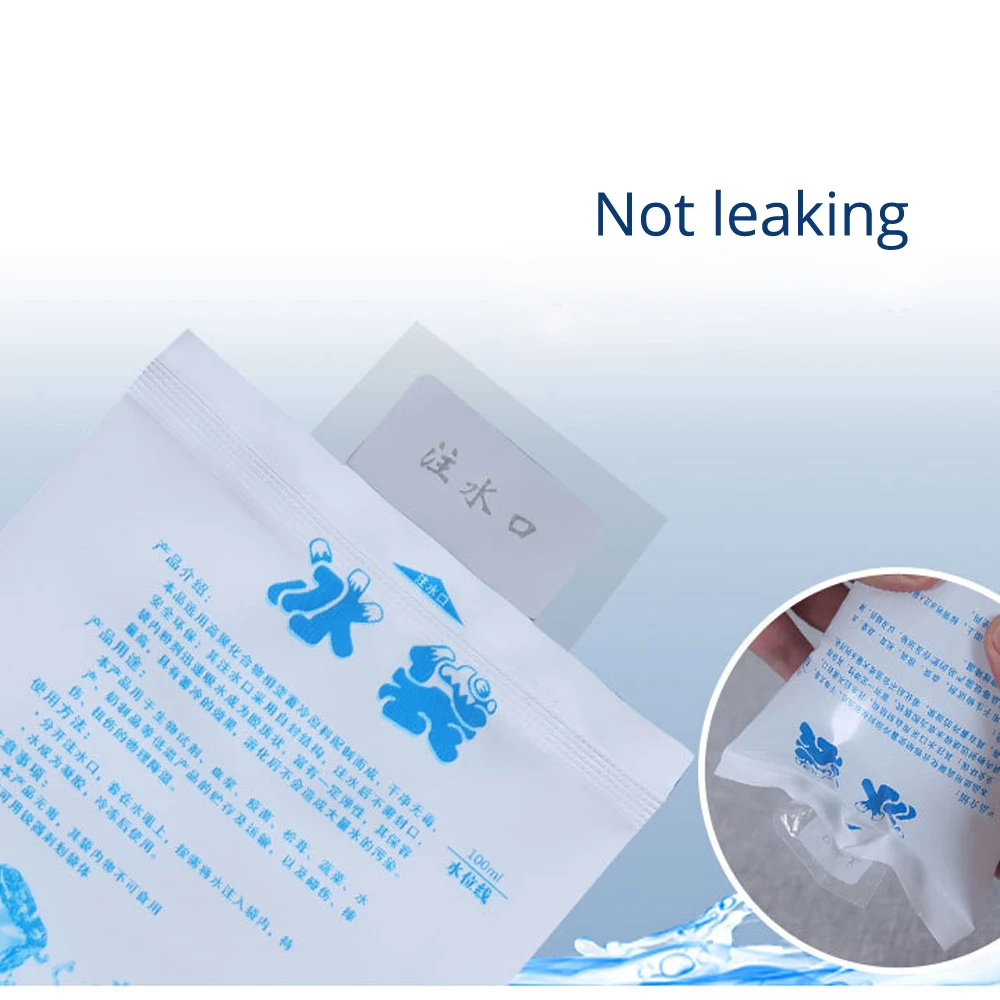 Food Keep Cold Compress Water Injection Icing Bags Gel Dry Cooler Bag Ice Pack