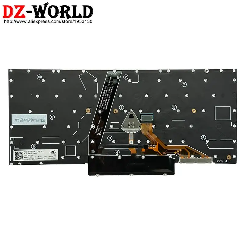 UK US English JP Japanese Keyboard for Lenovo Thinkpad X1 Nano