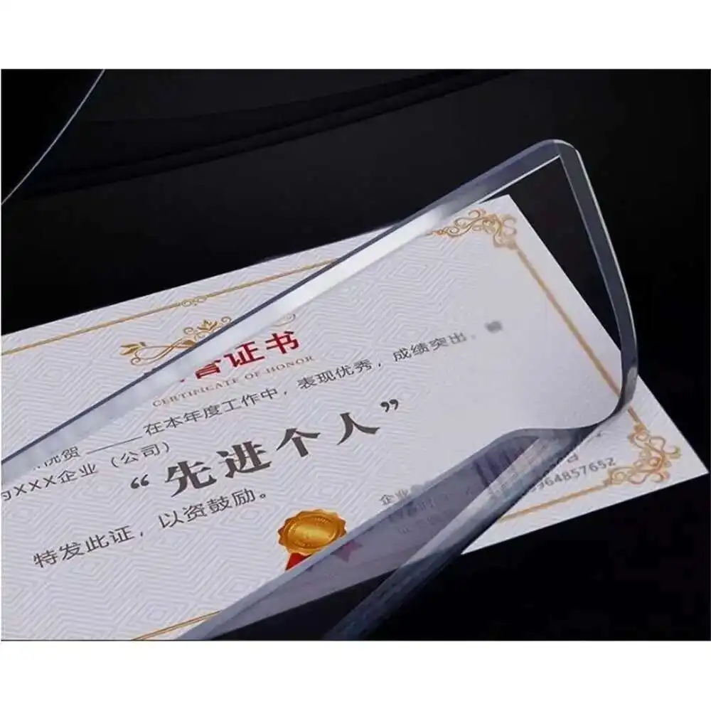 1Pack Vinyl Pouch Sign Holder A4 A5 Tag Price Hard Card Case Label Sleeve Plastic Bag Pvc Envelope Protective Cover Sheet Pocket