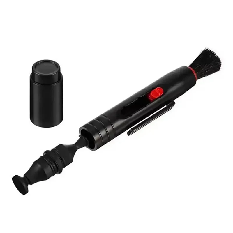 AT21-Objektivreiniger-Stift, 3-in-1-Set, Staubentfernungswerkzeug für DSLR, VCR, DC-Kamera, Filter, einziehbare Bürstenreinigung
