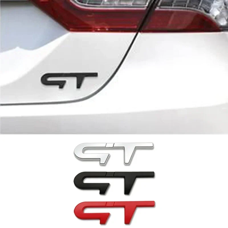 

Metal GT Badge Decal Car Rear Trunk Emblem Sticker for Renault Megane Laguna Duster Captur Fluence Espace Exterior Accessories