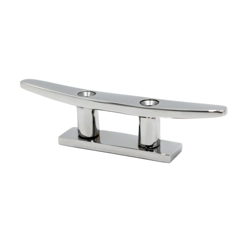 

Top Quality AISI316 Mirror Polished Stainless Steel Marine Hardware Mast Cleat Boat Cleats 6"