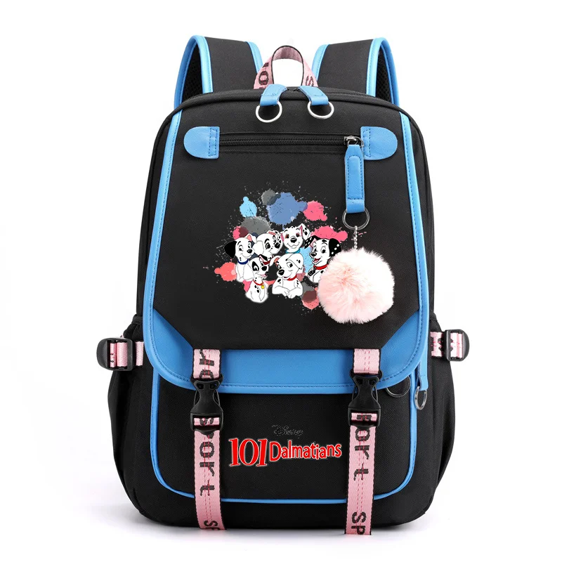 Disney 101 Dalmatians Backpacks Teenager USB Charging Laptop Backpack Women Men Rucksack Travel Bag Mochila