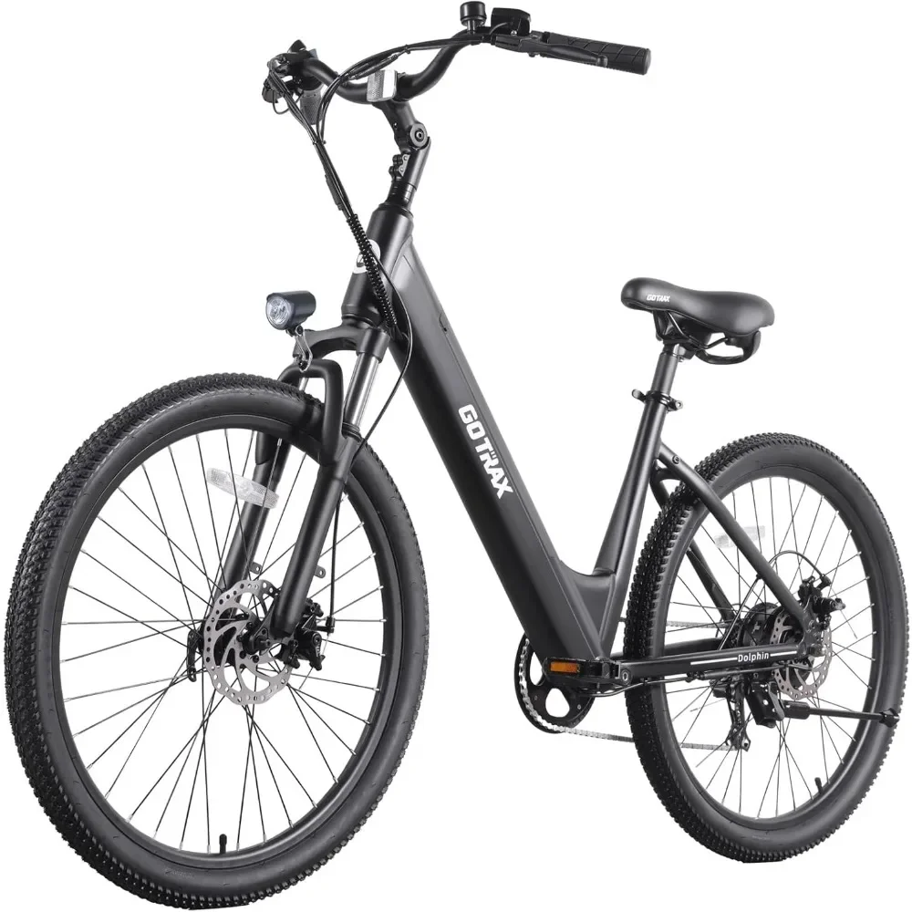 

26" Electric Bike, Max Range 30Miles(Pedal-assist1) & 20Mph Power by 350W, 3 Riding Modes & Adjustable Seat, 7-Speed