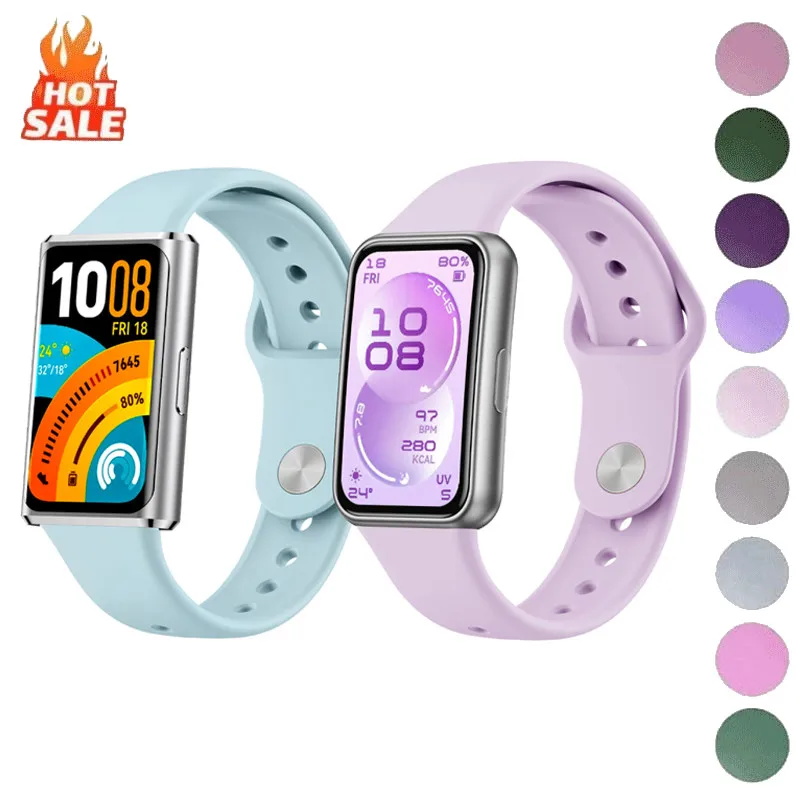 Sport Watchbands Reverse Buckle Liquid Silicone Accessories For Huawei Watch Band 11/11 Pro Strap