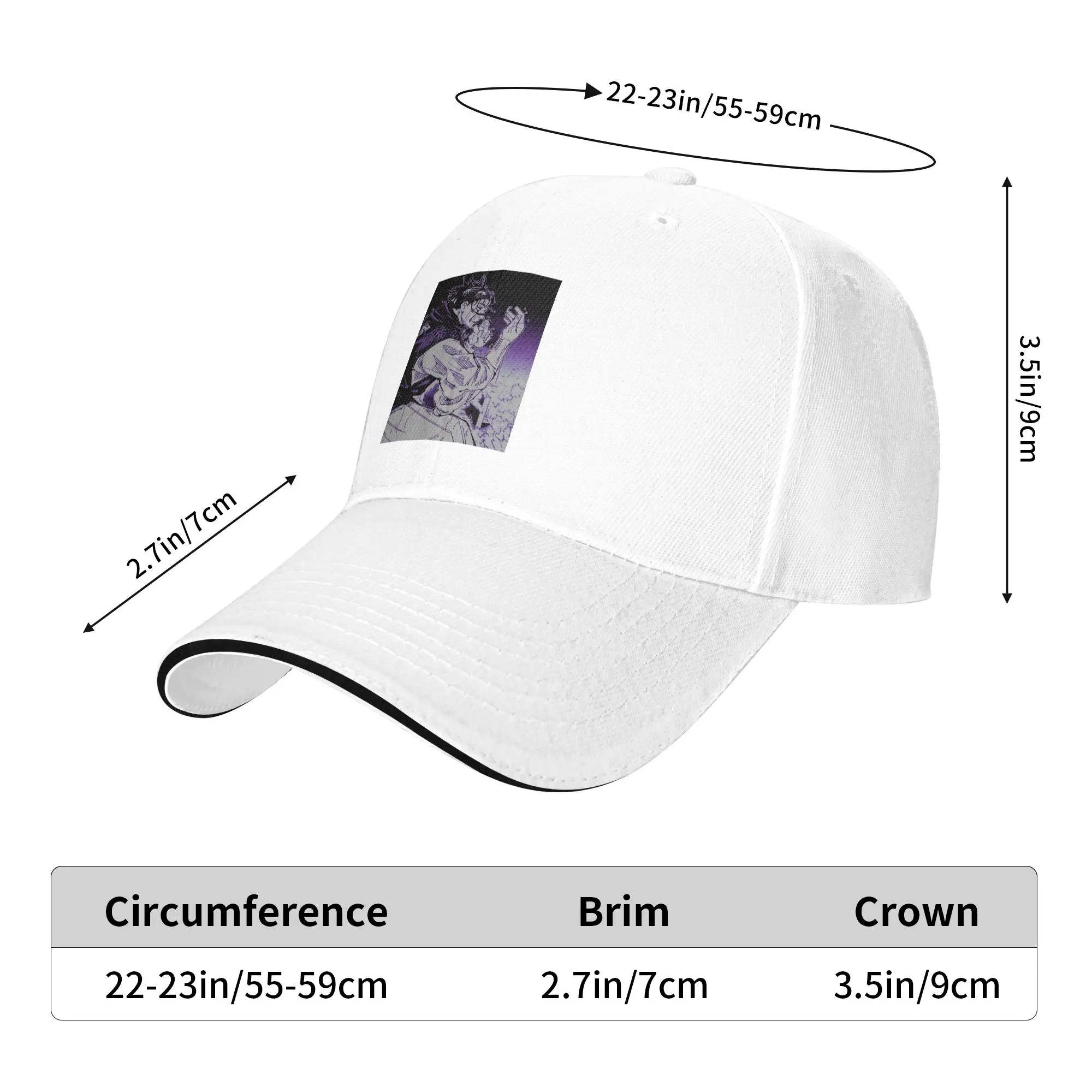 Choso JJK Anime Jujutsu Kaisen Cap Casual Baseball Caps Adjustable Hat Hip Hop Summer Unisex Baseball Hats Customizable