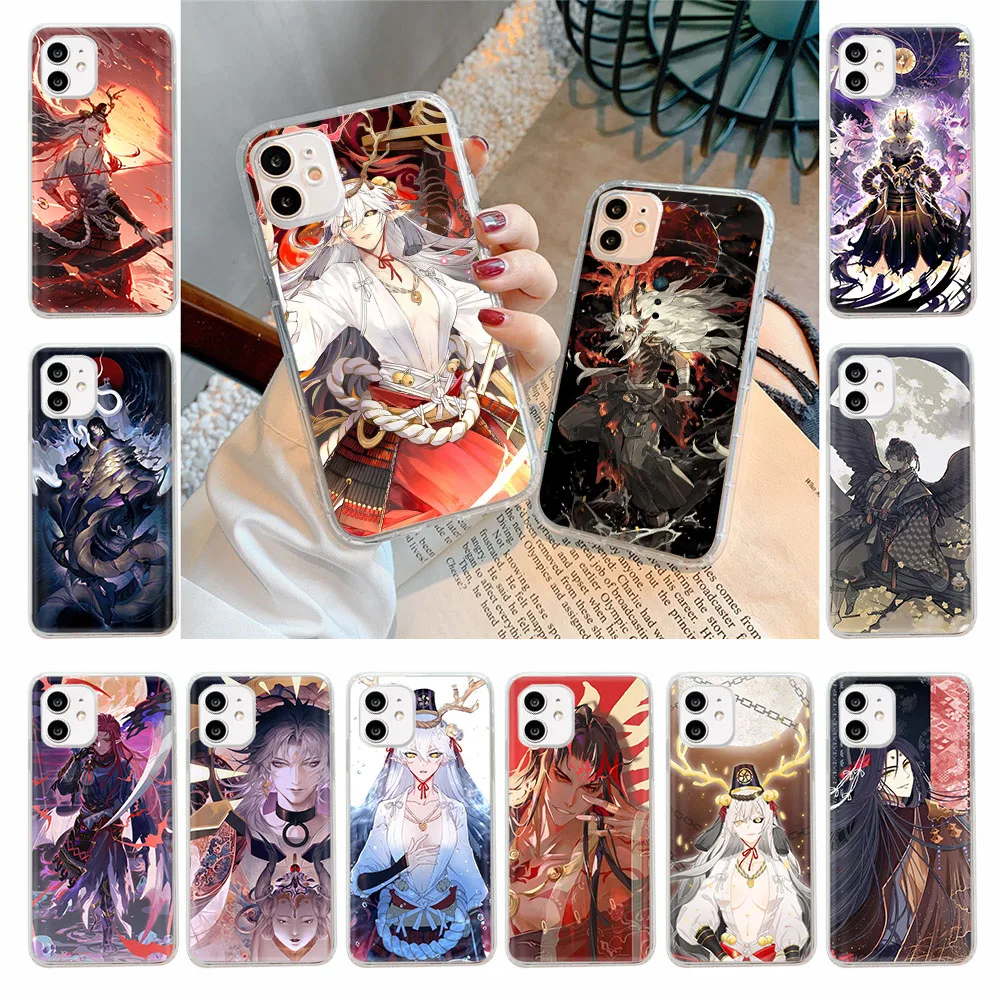 ZY23 Onmyoji Clear Case for iPhone 11 12 Mini 13 Pro 14 Plus Max