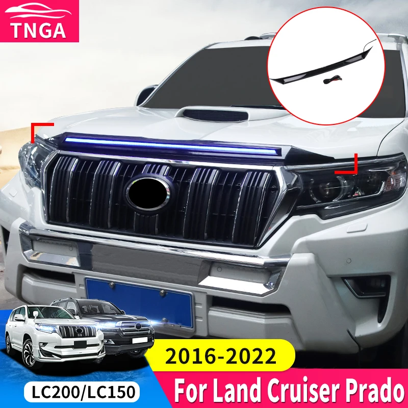 For Toyota Land Cruiser 200 Prado 150 Lc150 LC200 2021 2020 2016 2019 2017 2018 Accessories the Engine Housing LED Light DRL