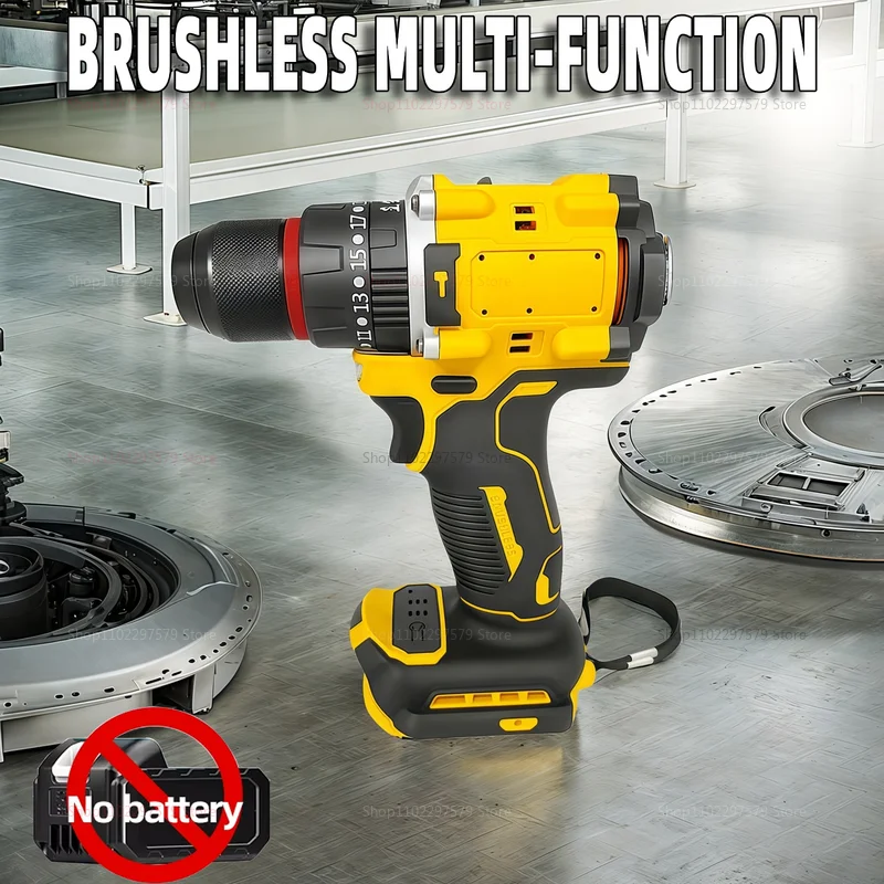 

Cordless Brushless Impact Drill Electric Screwdriver Multi-Function Power Tools for Dewalt 20V Battery pin DIY Home Renovation