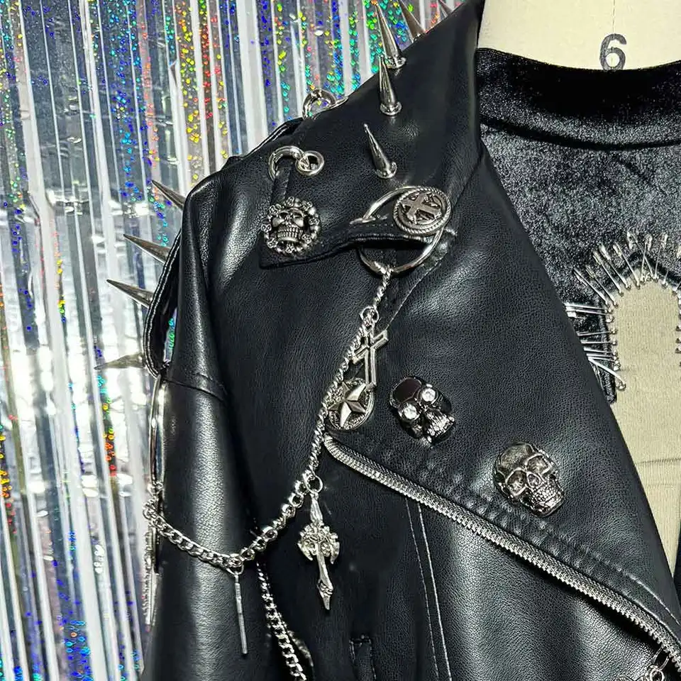 ジャケット・アウター 00's gimmick leather jacket grunge y2k archive平成系grunge y2k gimmick jacket - メルカリ