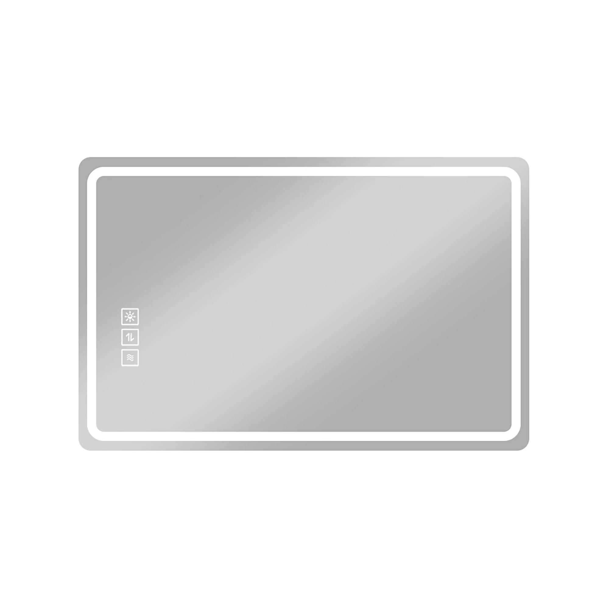 

Bathroom Mirror with Led Lights Front and Backlit, Anti-Fog Lighted Vanity Mirrors for Wall Mounted, 3 Colors and 5 level Dimma