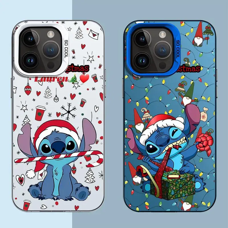 

Disney Stitch Christmas Case for OPPO Realme 5 8 8i 9i 10 11 Pro C12 C15 C20 C21Y C31 C33 C35 C53 C55 5G Matte Back Cover