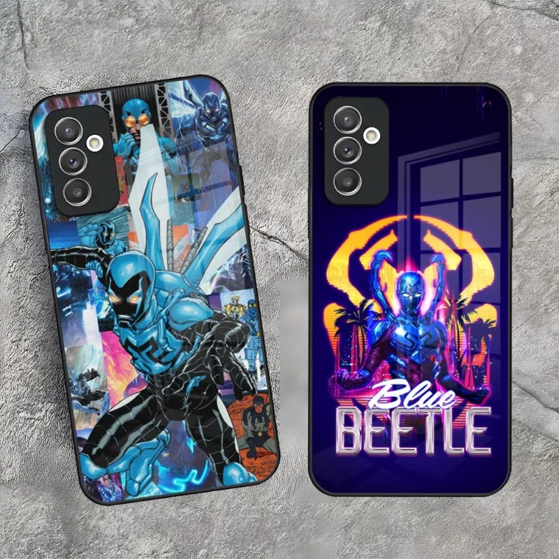 Blue Beetle Phone Case For Samsung S23 S21 S10 S20 S22 A32 A12 A51 A52 A72 Note 10 20 Glass