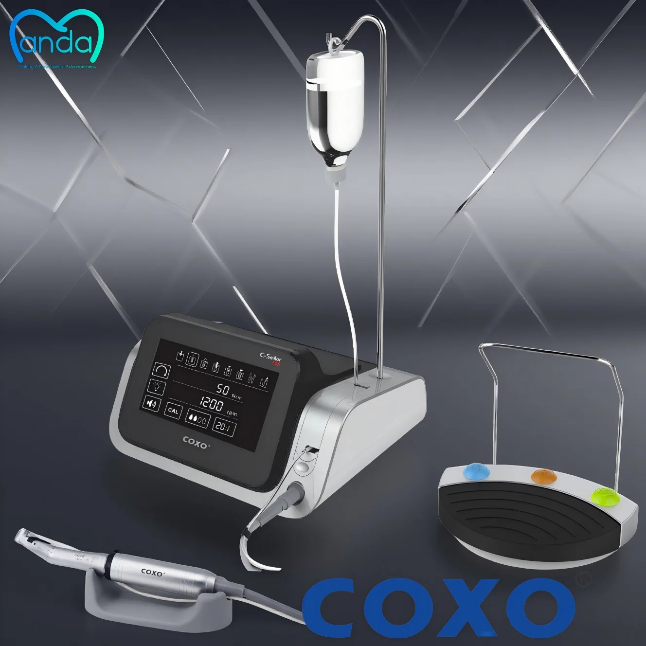 

Intelligent All-in-One Dental Implant Unit, COXO Implant Motor for Dental Clinic Lab, Implantology Machine with Foot Pedal