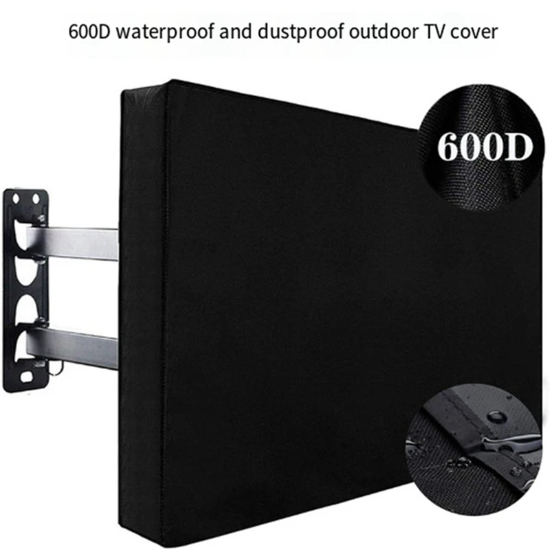 Waterproof Outdoor TV Cover for 30-32 Inch TV with Bottom Cover, Thick Cloth,Dustproof and Weatherproof TV Cover