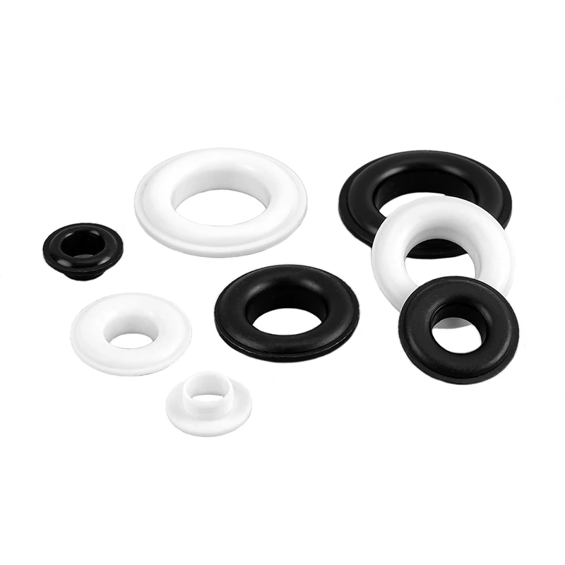 100 قطعة من البلاستيك ماتي الصحافة الثقوب جروميت حبل العين مشبك الزخرفية لغطاء الستار الجلود الحرفية حقيبة الملابس والاكسسوارات #4