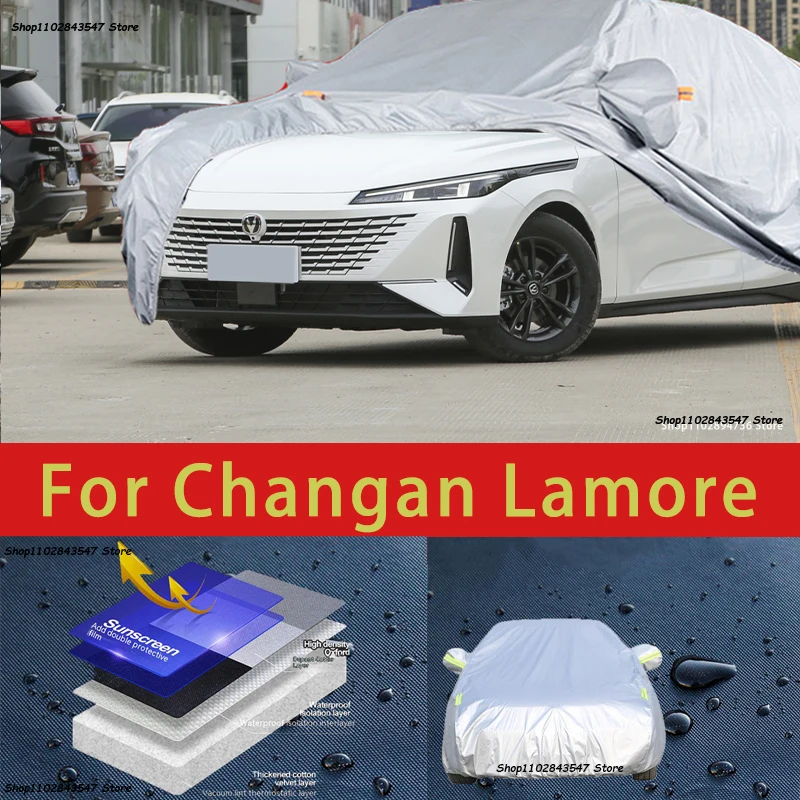 

For Changan Lamore Outdoor Protection Full Car Covers Snow Cover Sunshade Waterproof Dustproof Exterior Car accessories