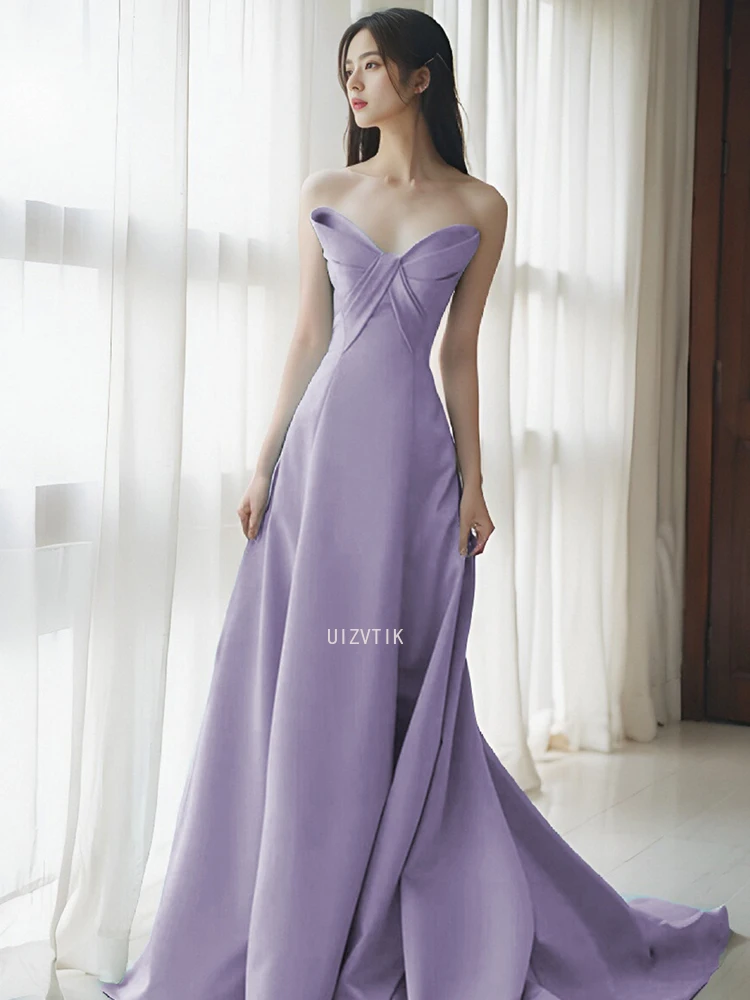 ラグジュアリーパープルイブニングパーティードレスオフショルダーフロア丈スリムフィットフォーマルオケージョンドレスエレガントシックウィメンズプロムガウン