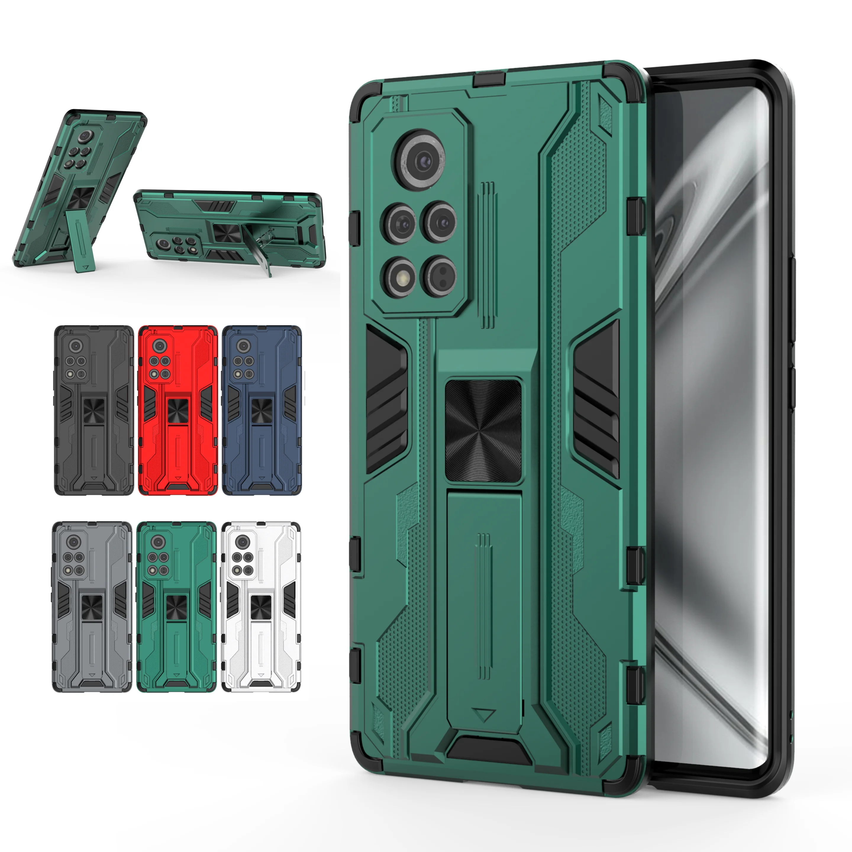 Shockproof Armor Magnetic Case For Honor V40 X50 X40i X30i X20SE X10 X9A X8 X7 Max 4G 5G TPU+PC Kickstand Phone Cover Back