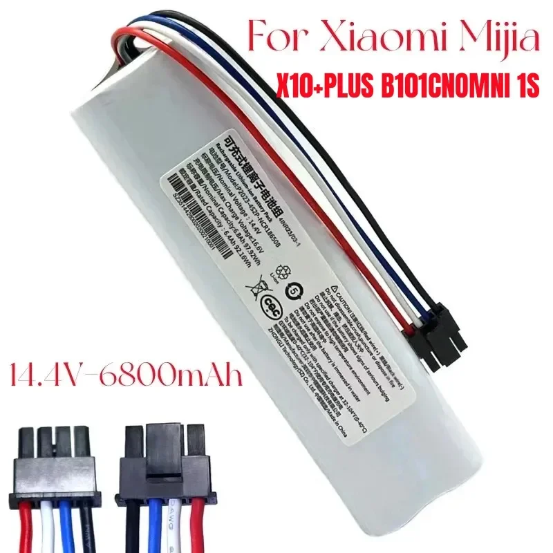 14.4V 6800mAh Replacement Battery X10+PLUS B101CN OMNI 1S for Xiaomi Mijia Mi Sweeping Mopping Robot Vacuum Cleaner