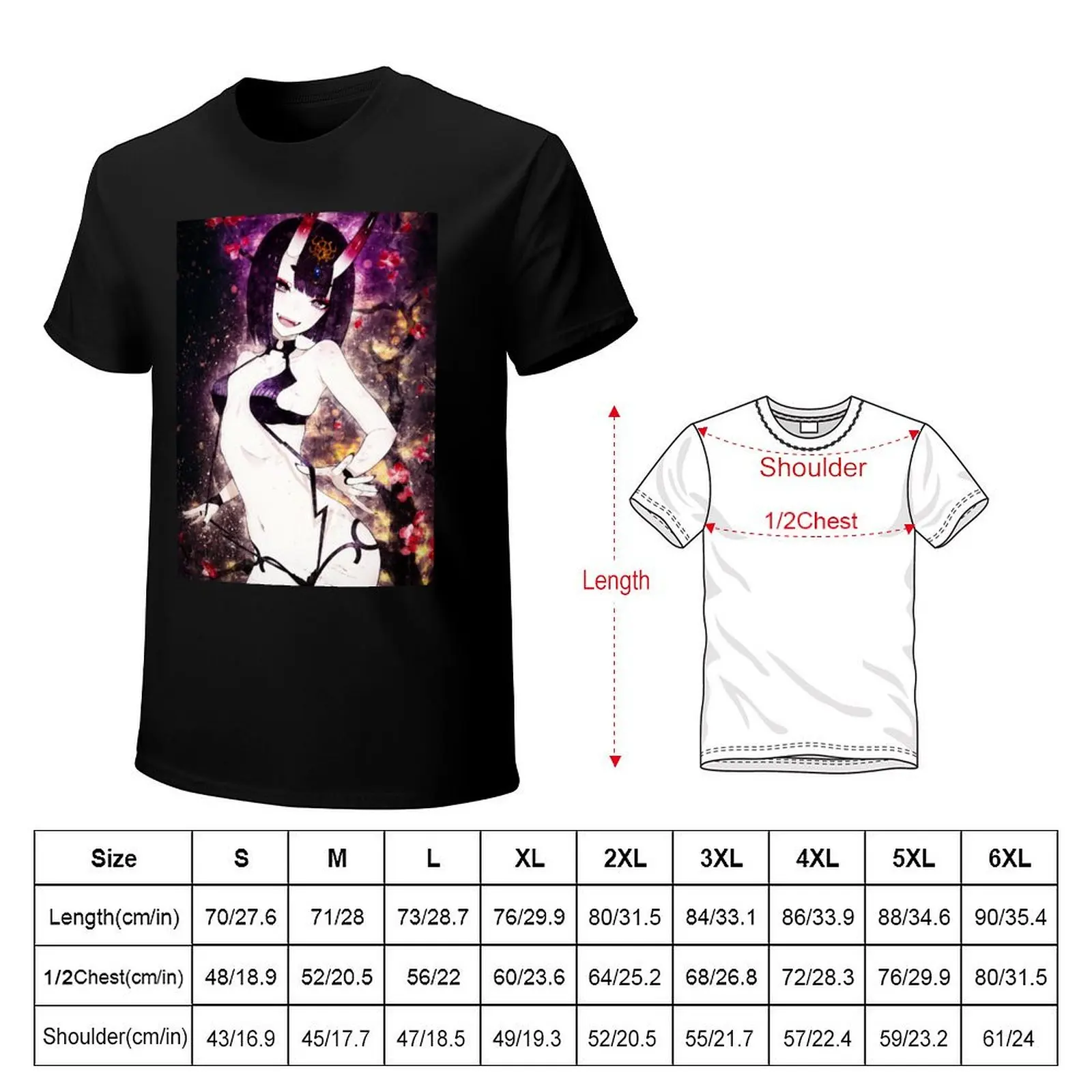 Shuten Douji Fate Grand Order Anime Art T-Shirt t shirts for man graphic tees T-Shirt