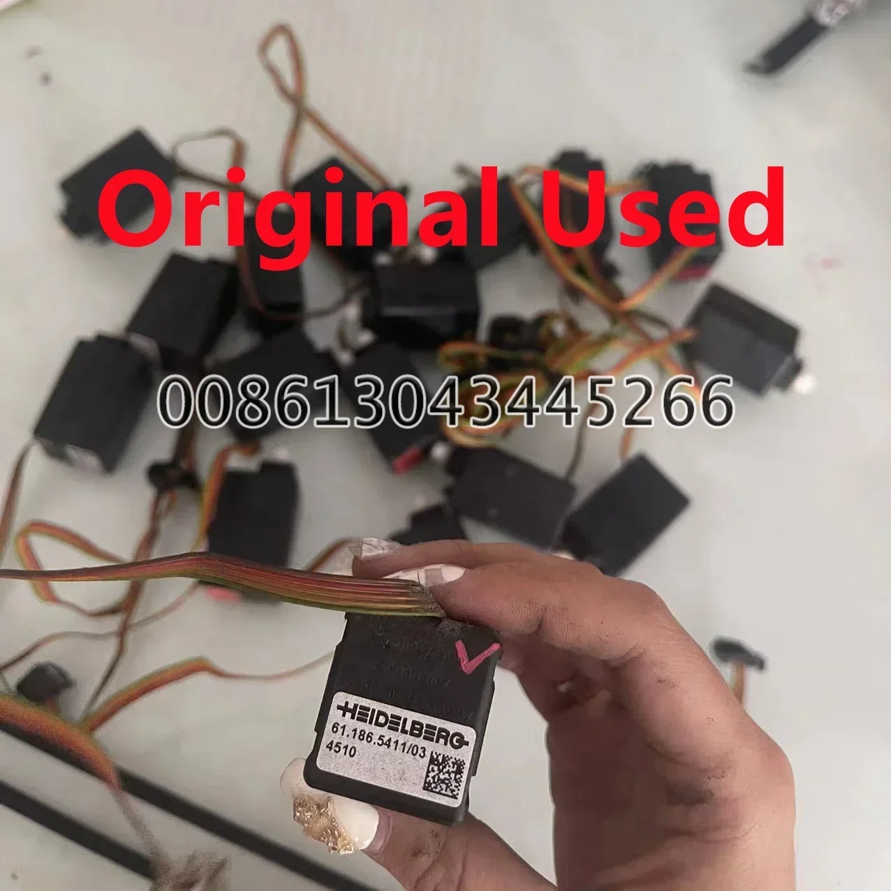 Original 85% New 61.186.5411/03 Good Working Heidelberg SM102 PM74 XL75 Machine Geared Motor 3050L024S 24V Motor 61.186.5411