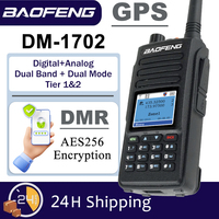 Baofeng GPS Walkie Talkie DMR Radio DM-1702 Digital Dual Band Mode Analog DM1702 Tier 1+2 Dual Upgraded Version DM-1702 DR-1801